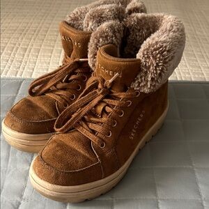 Skechers Kids' Brown Cozy Boots